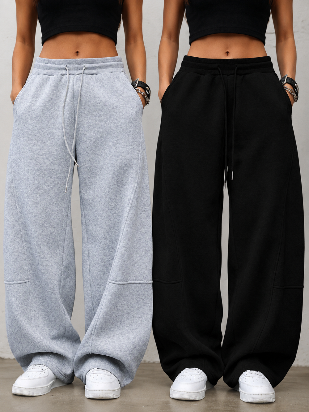 Baggy Wide-Leg Sweatpants