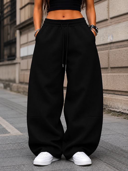 Baggy Wide-Leg Sweatpants