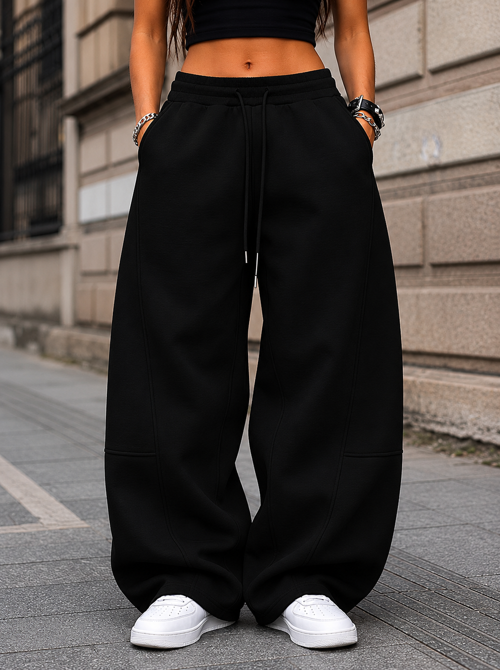 Baggy Wide-Leg Sweatpants