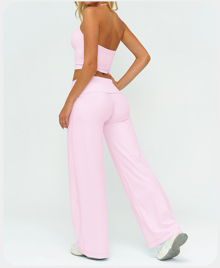 Cami + Flare Wide-Leg Pants Set