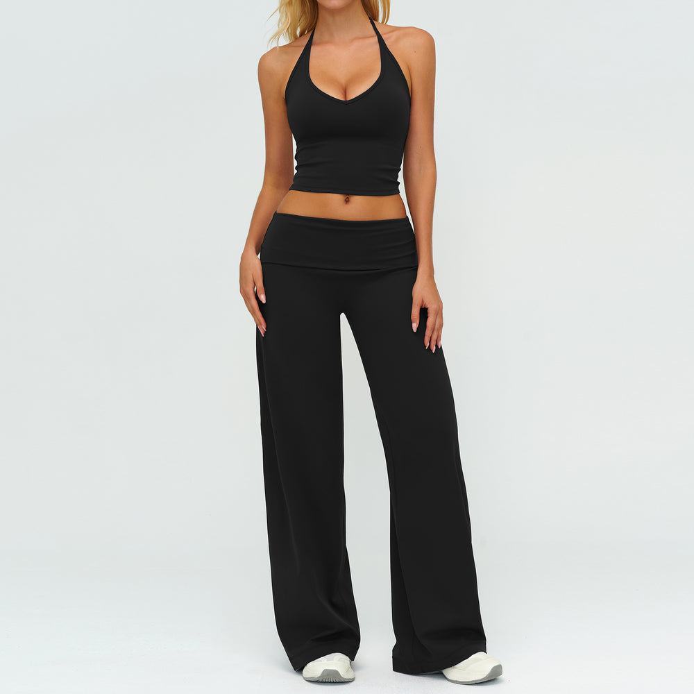 Cami + Flare Wide-Leg Pants Set