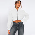 Cropped Zip-Up Hoodie